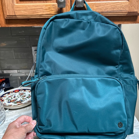 lululemon athletica Handbags - Lululemon Everywhere Back Pack 22L Storm Teal Green Travel School Work Gym large